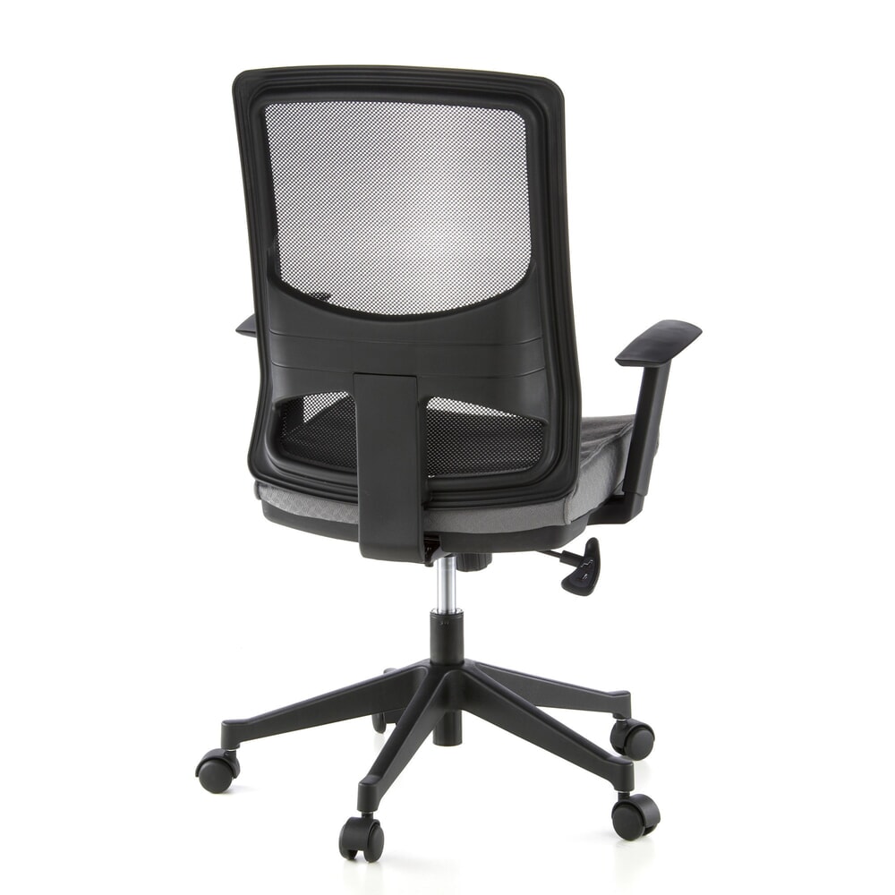 N° de l'image du produit 5 : Siège de bureau / fauteuil de direction hjh OFFICE LAVITA tissu, noir/gris