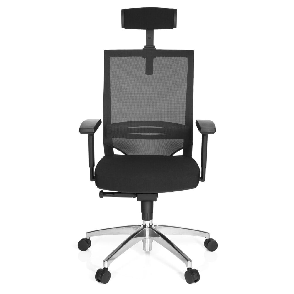 N° de l'image du produit 1 : Siège de bureau / fauteuil de direction hjh OFFICE PORTO MAX HIGH tissu, noir