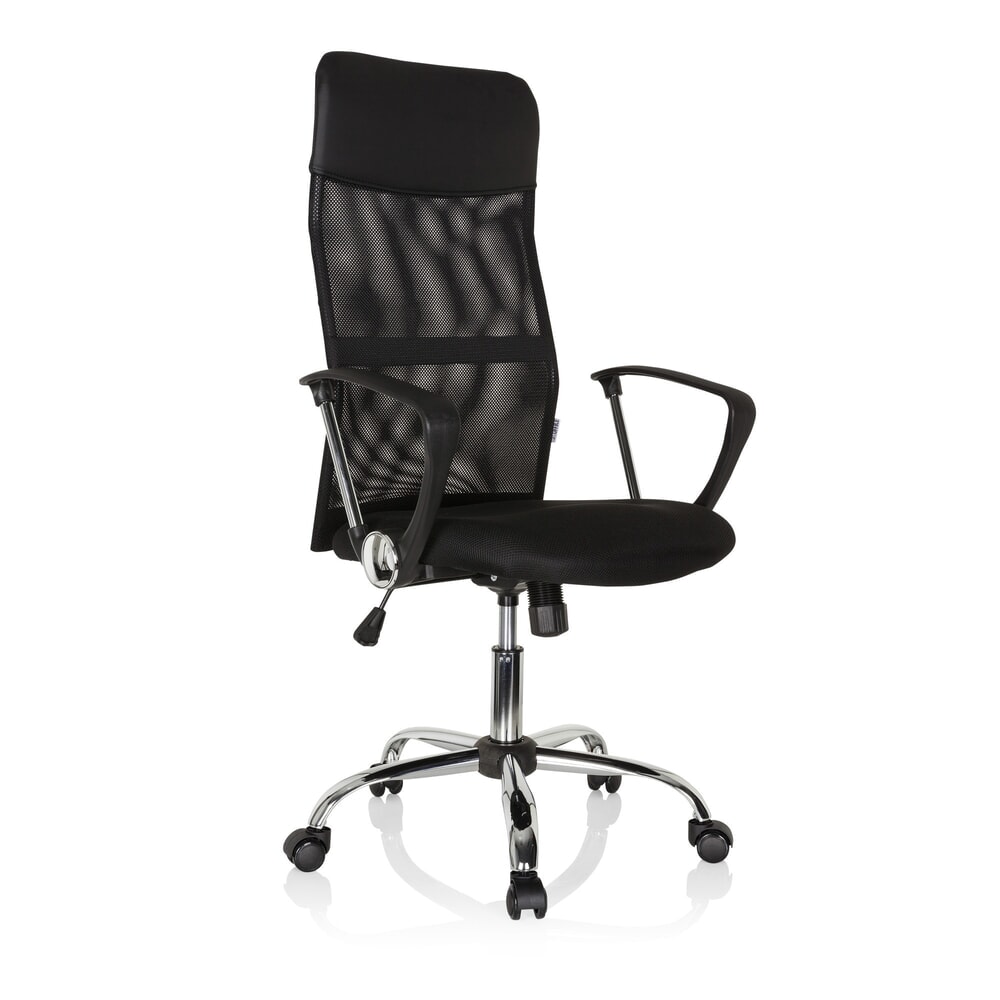 N° de l'image du produit 2 : Siège de bureau / fauteuil de direction hjh OFFICE PURE NET, similicuir/maille, noir