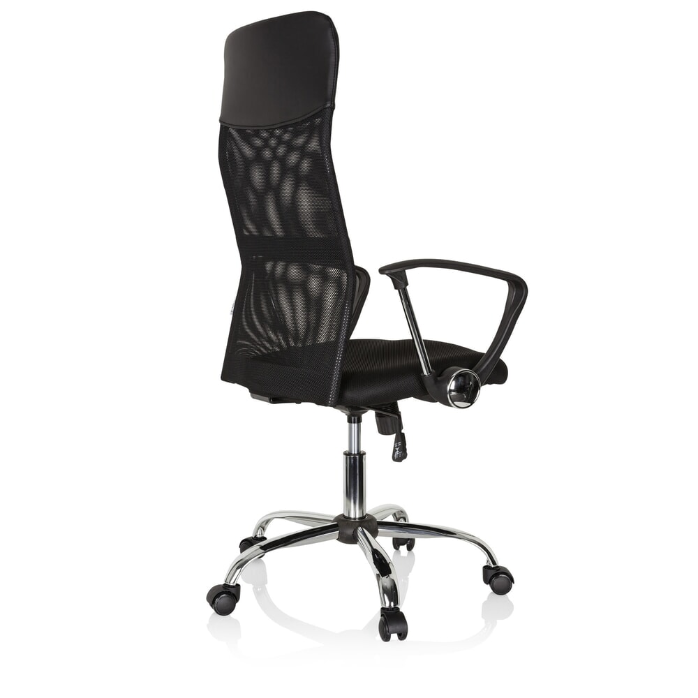 N° de l'image du produit 4 : Siège de bureau / fauteuil de direction hjh OFFICE PURE NET, similicuir/maille, noir