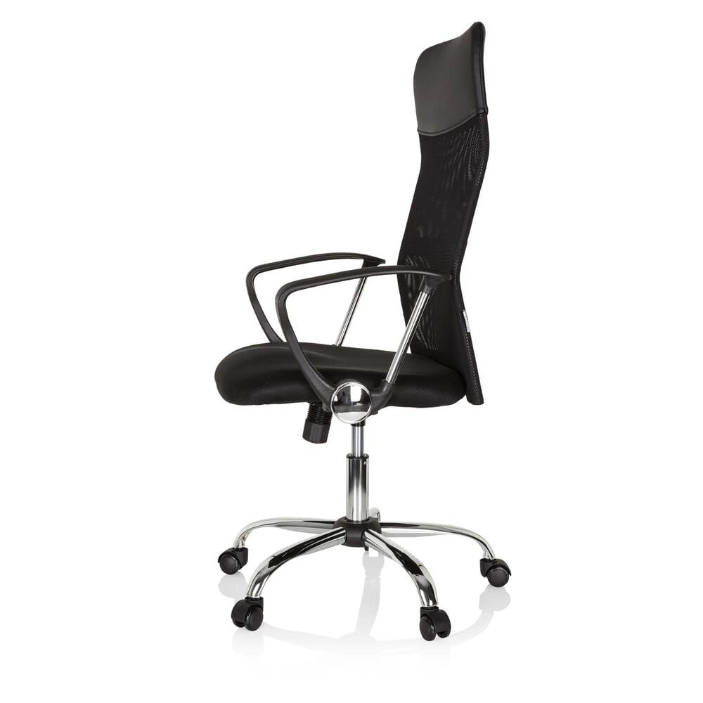 N° de l'image du produit 8 : Siège de bureau / fauteuil de direction hjh OFFICE PURE NET, similicuir/maille, noir