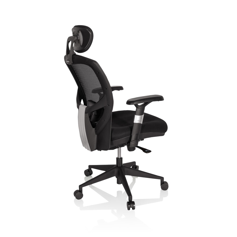N° de l'image du produit 6 : Siège de bureau / fauteuil de direction hjh OFFICE VENUS BASE tissu, noir