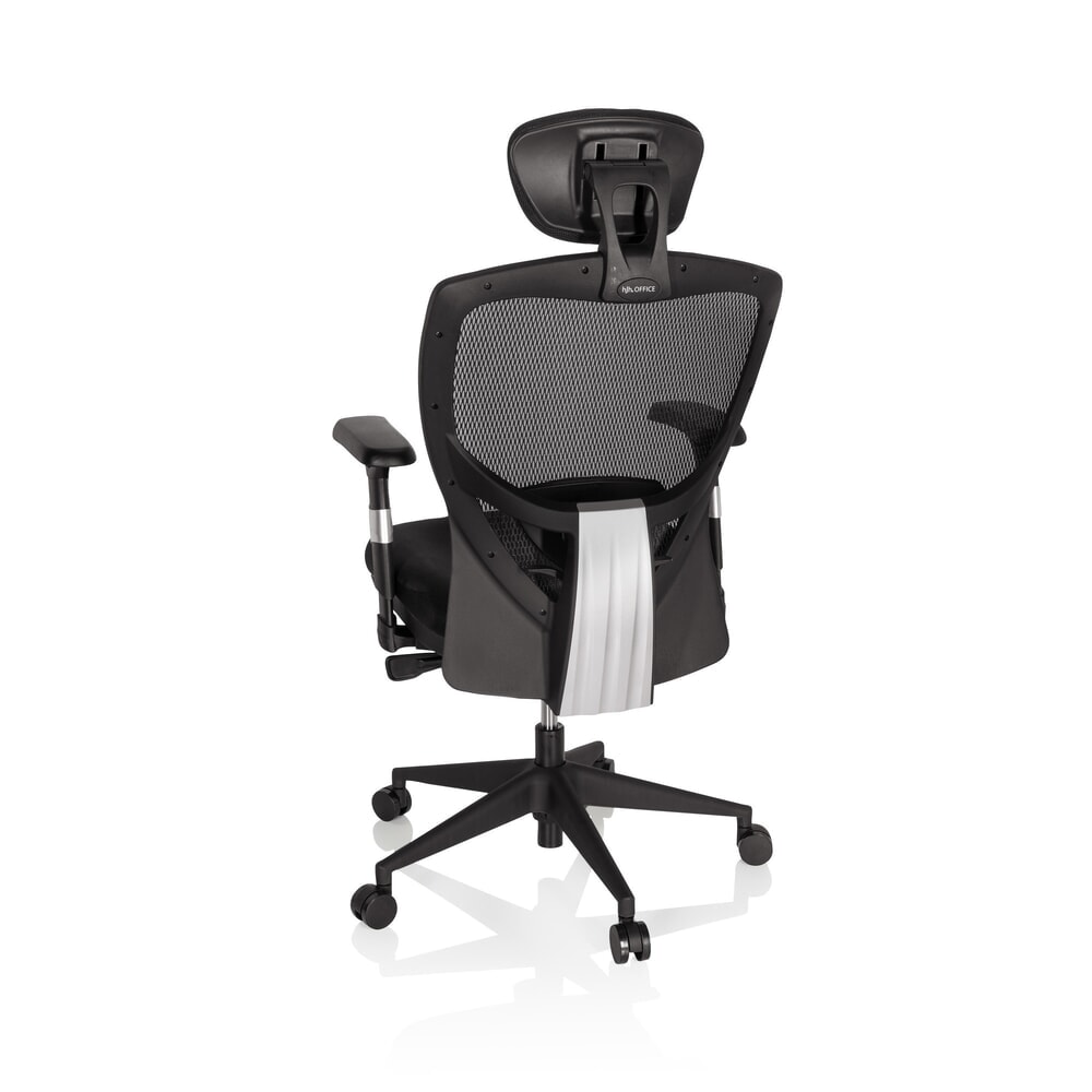 N° de l'image du produit 8 : Siège de bureau / fauteuil de direction hjh OFFICE VENUS BASE tissu, noir