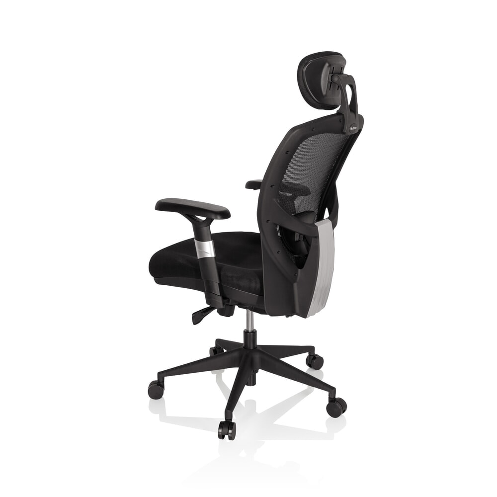 N° de l'image du produit 9 : Siège de bureau / fauteuil de direction hjh OFFICE VENUS BASE tissu, noir