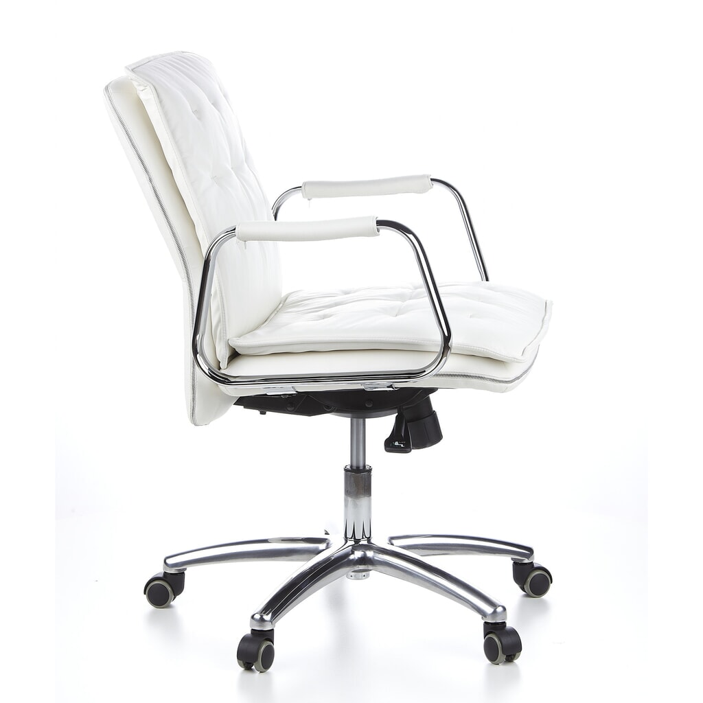 Siège de bureau / fauteuil de direction hjh OFFICE VILLA 10 cuir, blanc crème N° de l'image du produit 5 : Siège de bureau / fauteuil de direction hjh OFFICE VILLA 10 cuir, blanc crème