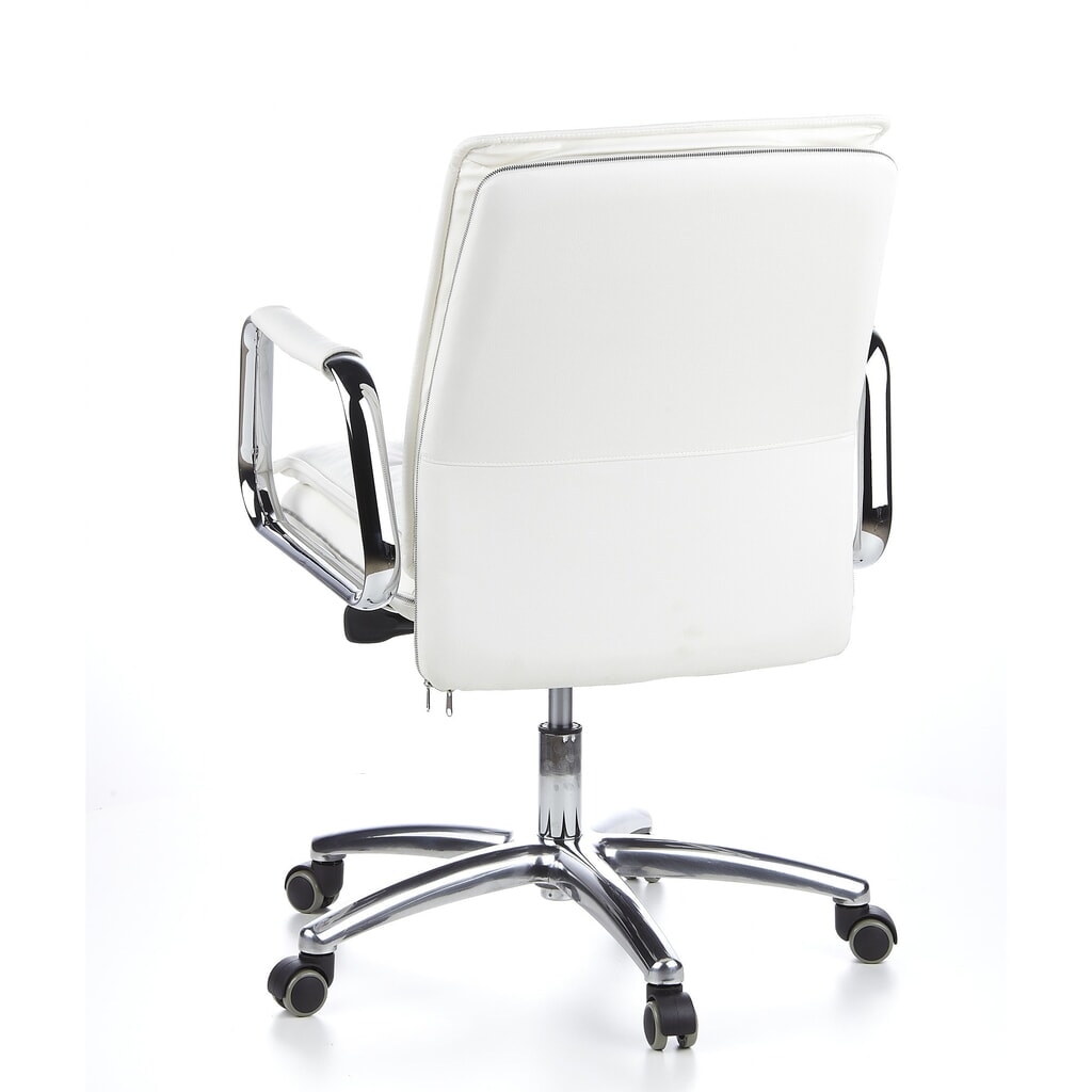 Siège de bureau / fauteuil de direction hjh OFFICE VILLA 10 cuir, blanc crème N° de l'image du produit 8 : Siège de bureau / fauteuil de direction hjh OFFICE VILLA 10 cuir, blanc crème