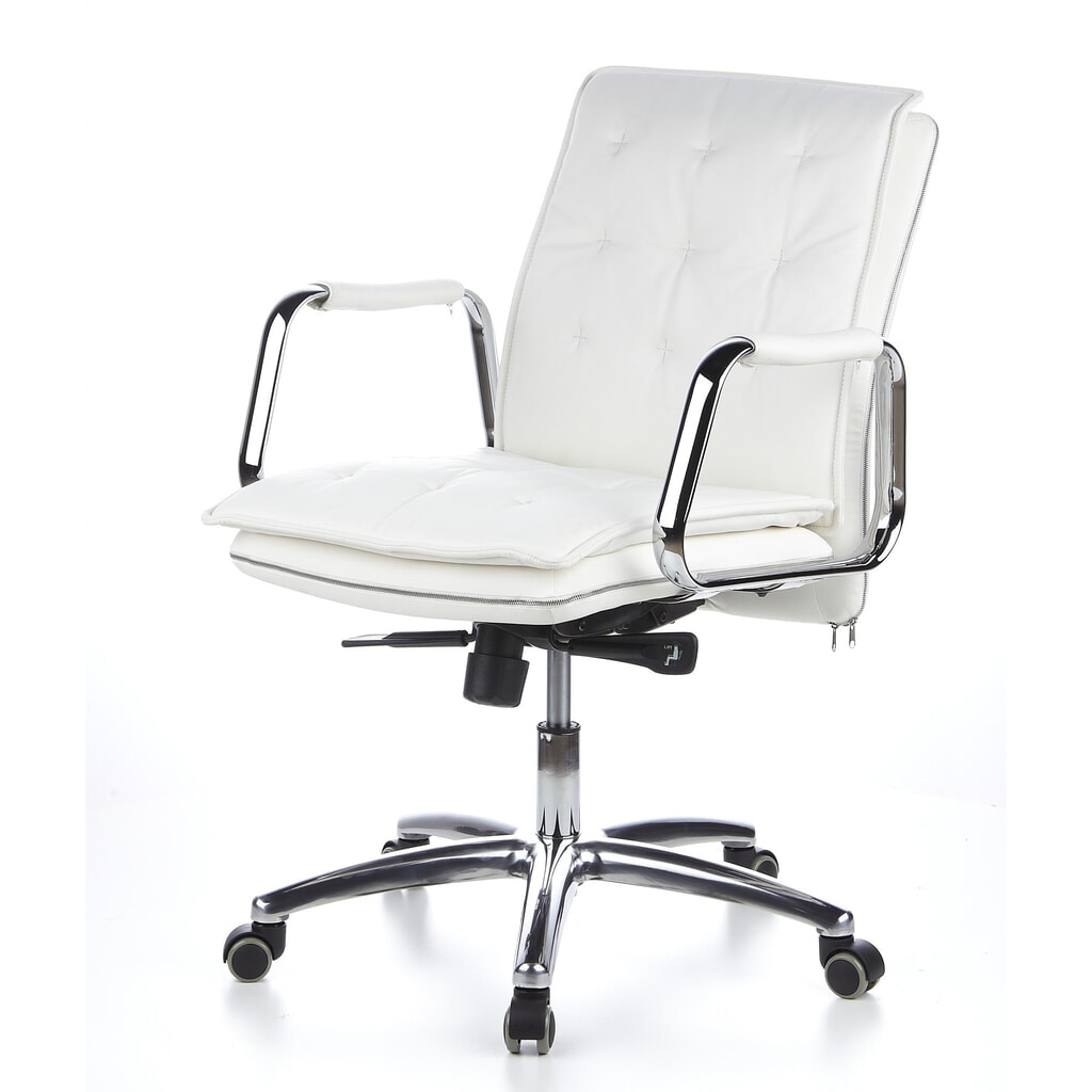 N° de l'image du produit 11 : Siège de bureau / fauteuil de direction hjh OFFICE VILLA 10 cuir, blanc crème