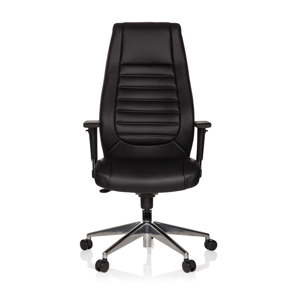 N° de l'image du produit 1 : Siège de bureau / fauteuil de direction hjh OFFICE VITORO similicuir, noir