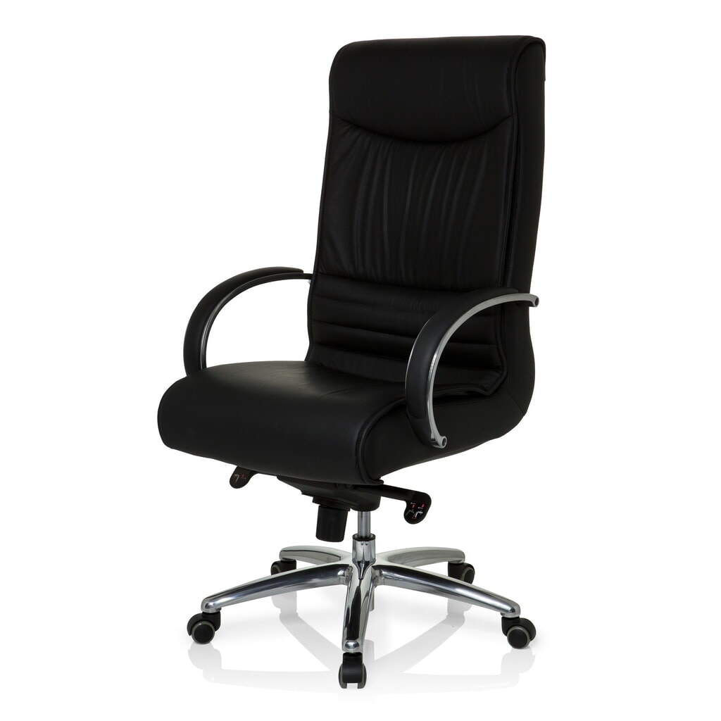 Siège de bureau / fauteuil de direction hjh OFFICE XXL F 400 cuir/similicuir, noir N° de l'image du produit 9 : Siège de bureau / fauteuil de direction hjh OFFICE XXL F 400 cuir/similicuir, noir