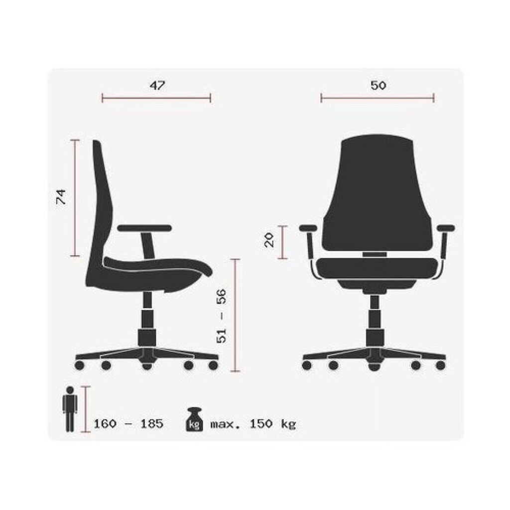 Siège de bureau / fauteuil de direction hjh OFFICE XXL F 400 cuir/similicuir, noir N° de l'image du produit 10 : Siège de bureau / fauteuil de direction hjh OFFICE XXL F 400 cuir/similicuir, noir