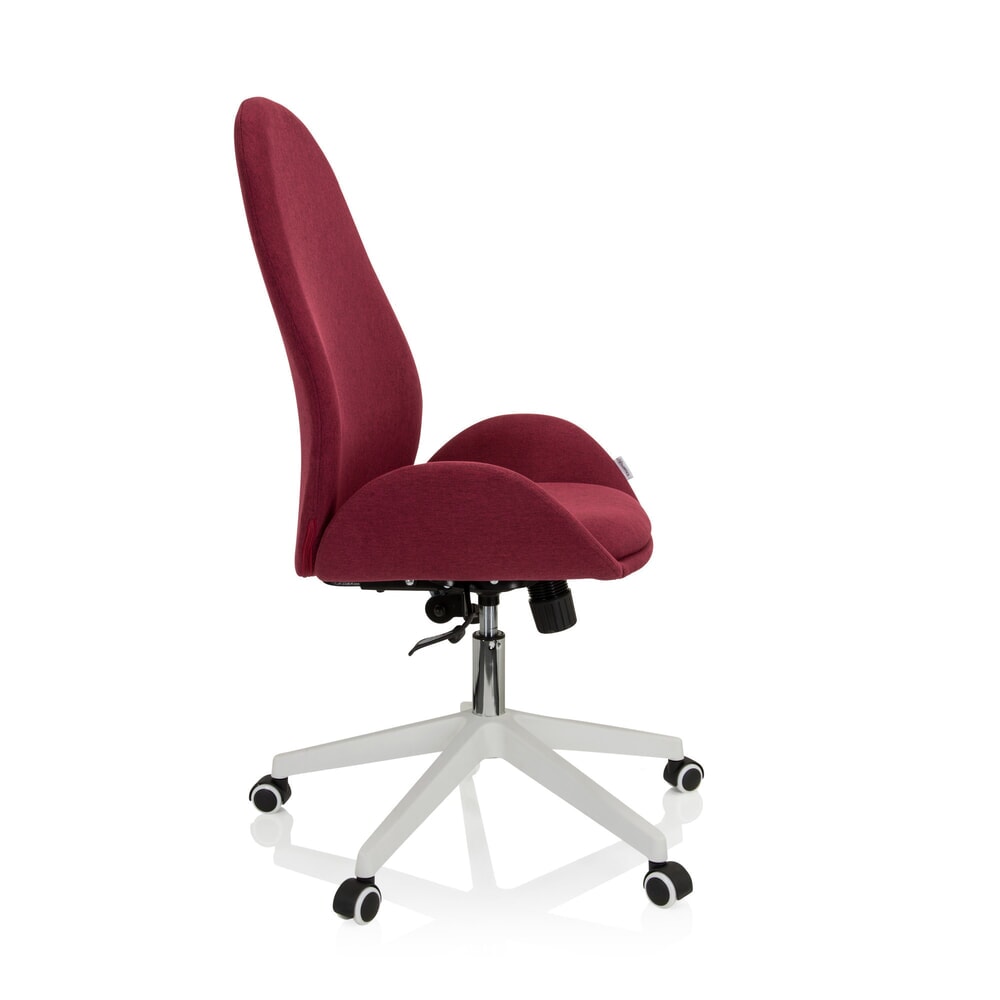 N° de l'image du produit 7 : Chaise de bureau / chaise pivotante hjh OFFICE AVEA I tissu, bordeaux