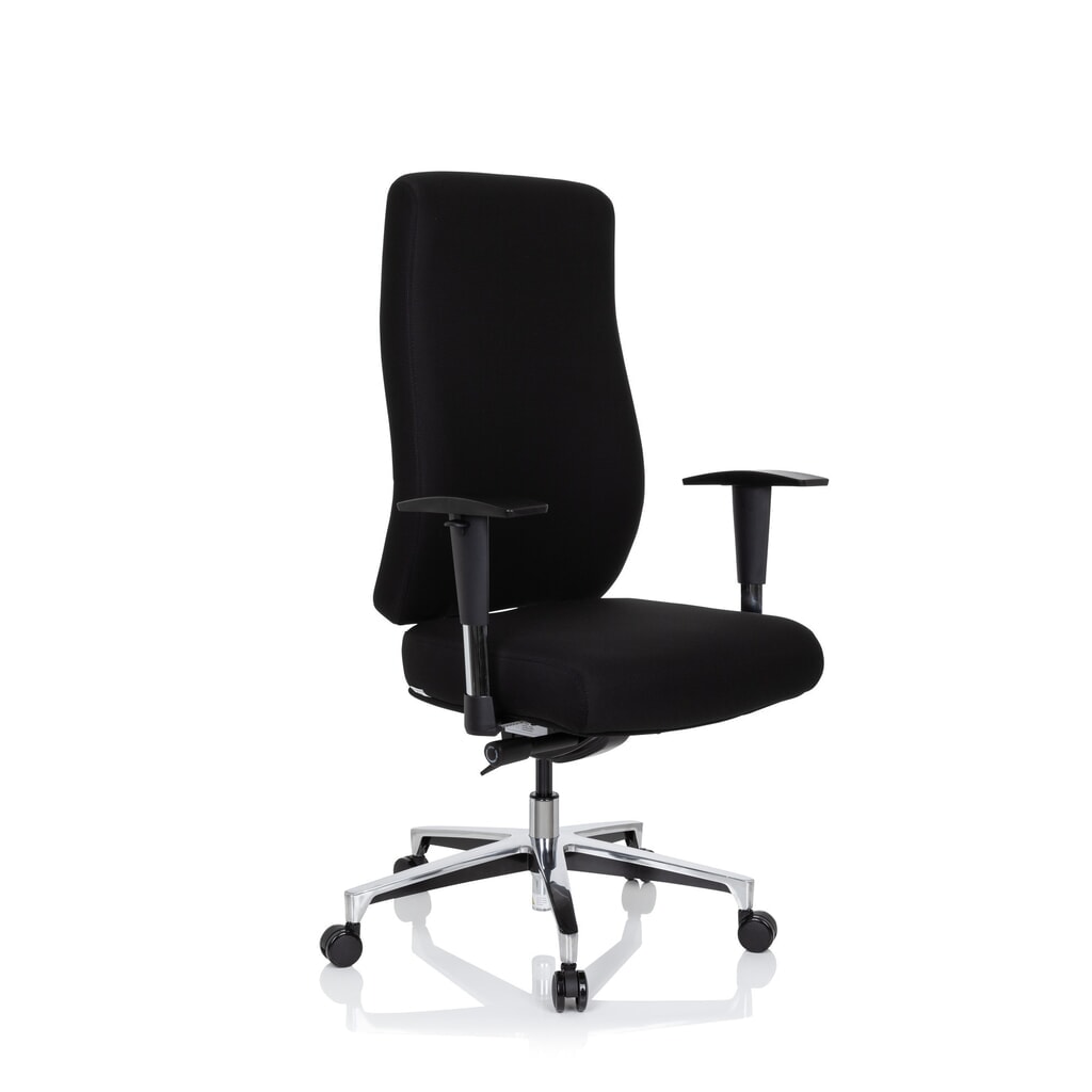 Chaise de bureau / fauteuil de direction hjh OFFICE FORCOM tissu, noir N° de l'image du produit 4 : Chaise de bureau / fauteuil de direction hjh OFFICE FORCOM tissu, noir