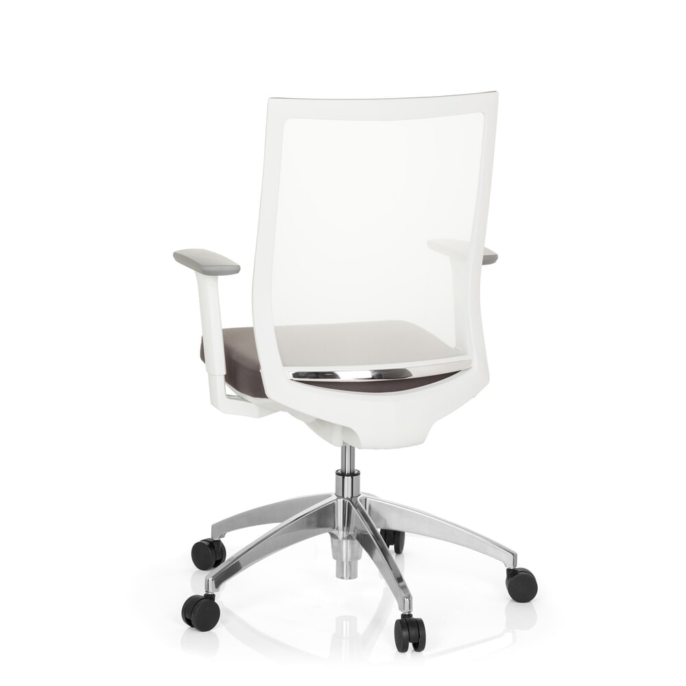 N° de l'image du produit 7 : Siège de bureau / siège pivotant hjh OFFICE ASPEN tissu, gris/blanc