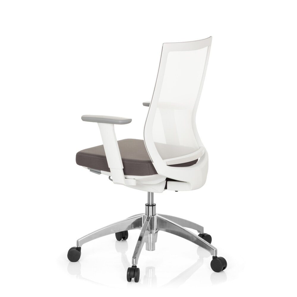 N° de l'image du produit 8 : Siège de bureau / siège pivotant hjh OFFICE ASPEN tissu, gris/blanc