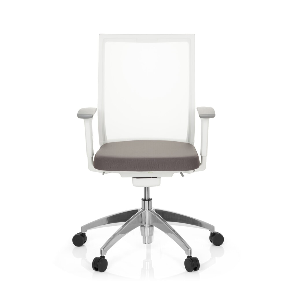 N° de l'image du produit 1 : Siège de bureau / siège pivotant hjh OFFICE ASPEN tissu, gris/blanc