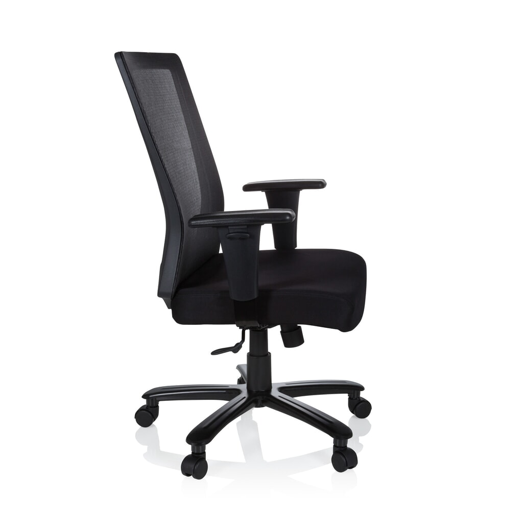 Siège de bureau / siège pivotant hjh OFFICE EXTENDER tissu/maille, noir N° de l'image du produit 4 : Siège de bureau / siège pivotant hjh OFFICE EXTENDER tissu/maille, noir