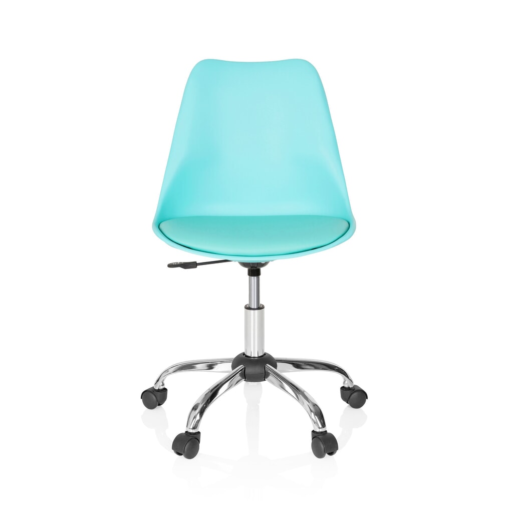 Illustration du produit: Siège de bureau / siège pivotant hjh OFFICE FANCY PRO similicuir, turquoise