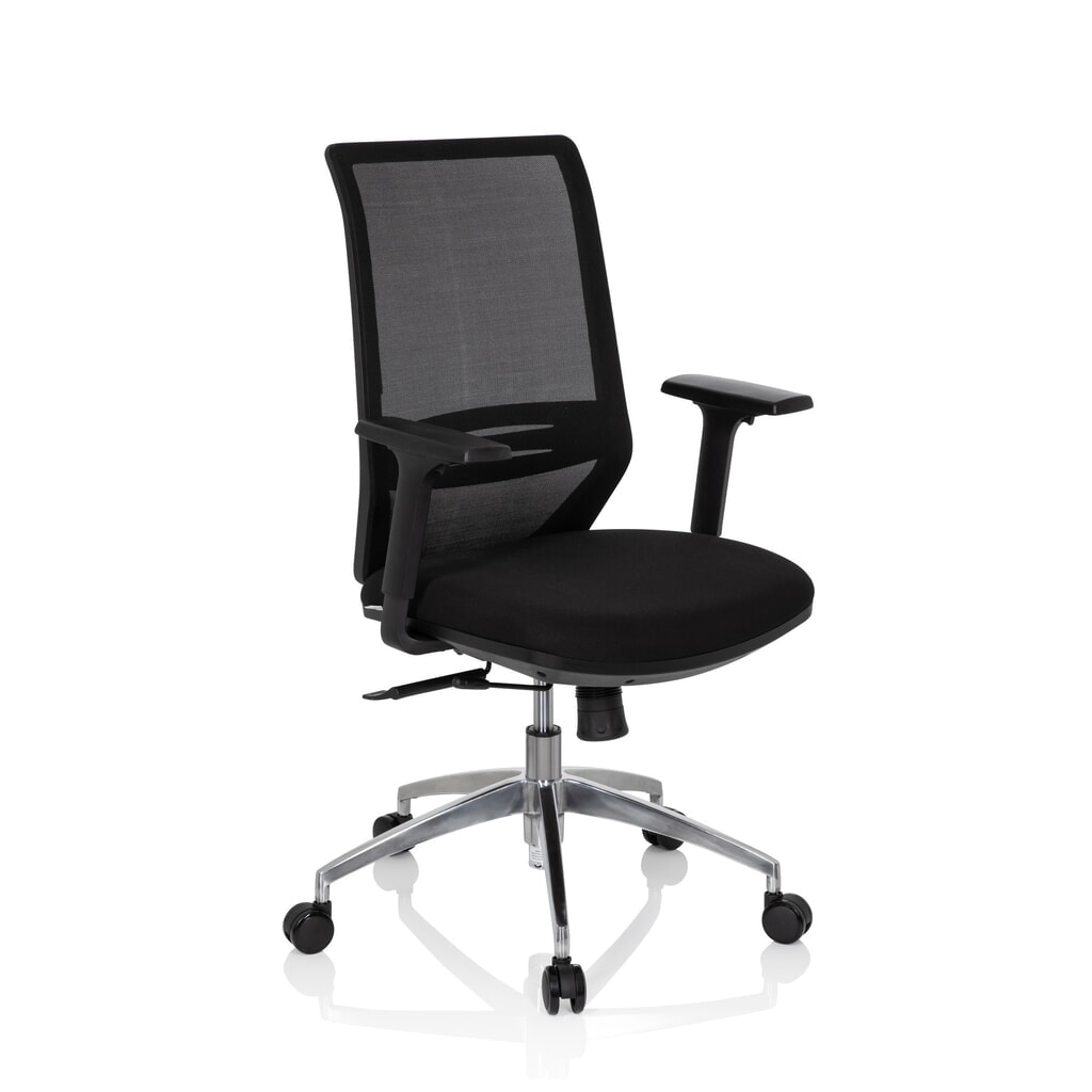 Siège de bureau / siège pivotant hjh OFFICE PROFONDO tissu/maille, noir N° de l'image du produit 3 : Siège de bureau / siège pivotant hjh OFFICE PROFONDO tissu/maille, noir