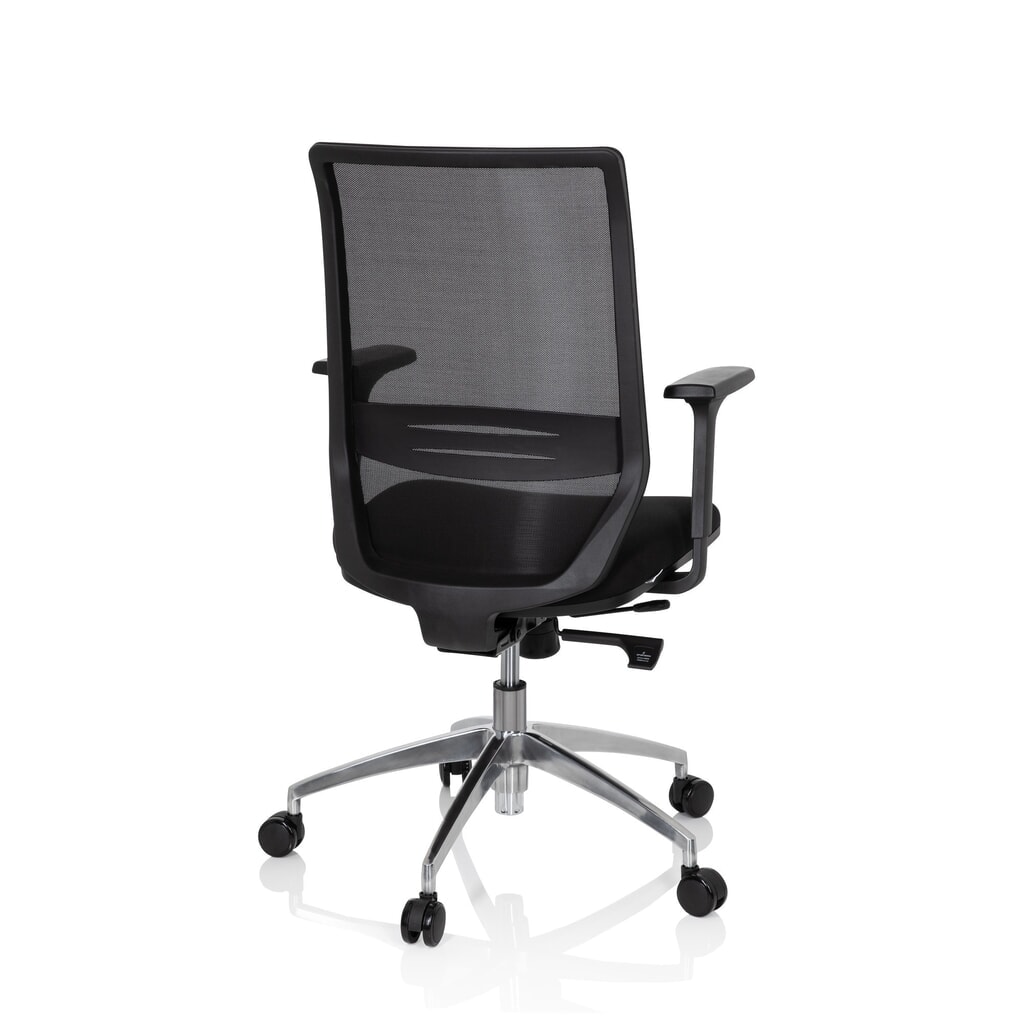 N° de l'image du produit 6 : Siège de bureau / siège pivotant hjh OFFICE PROFONDO tissu/maille, noir