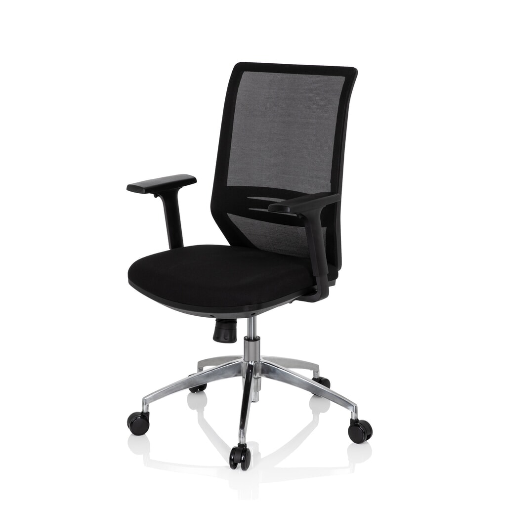 Siège de bureau / siège pivotant hjh OFFICE PROFONDO tissu/maille, noir N° de l'image du produit 10 : Siège de bureau / siège pivotant hjh OFFICE PROFONDO tissu/maille, noir
