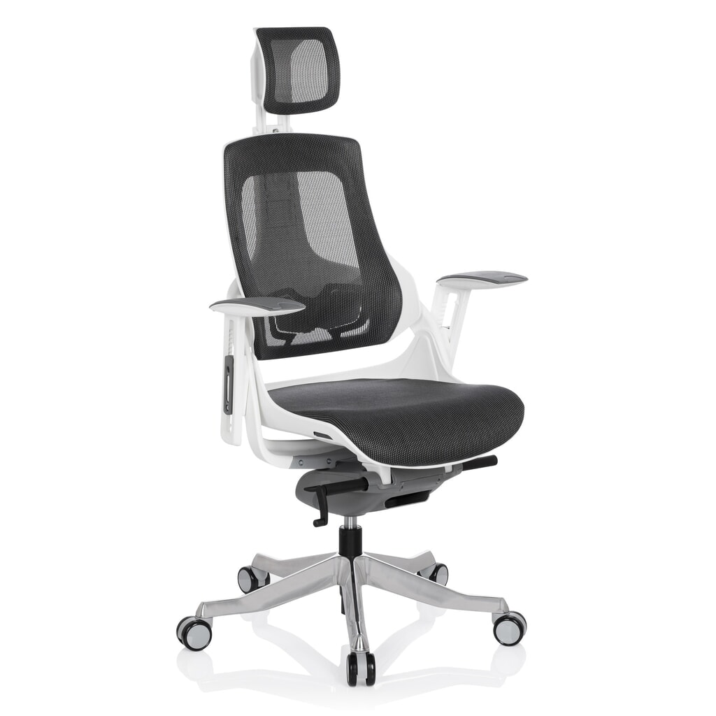 N° de l'image du produit 3 : Siège de bureau / siège pivotant hjh OFFICE SPEKTRE maille, gris