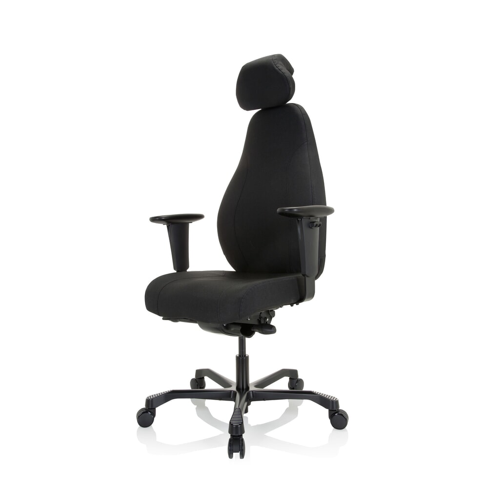 N° de l'image du produit 10 : Siège de travail / fauteuil de direction hjh OFFICE RESISTIO XXL tissu, noir