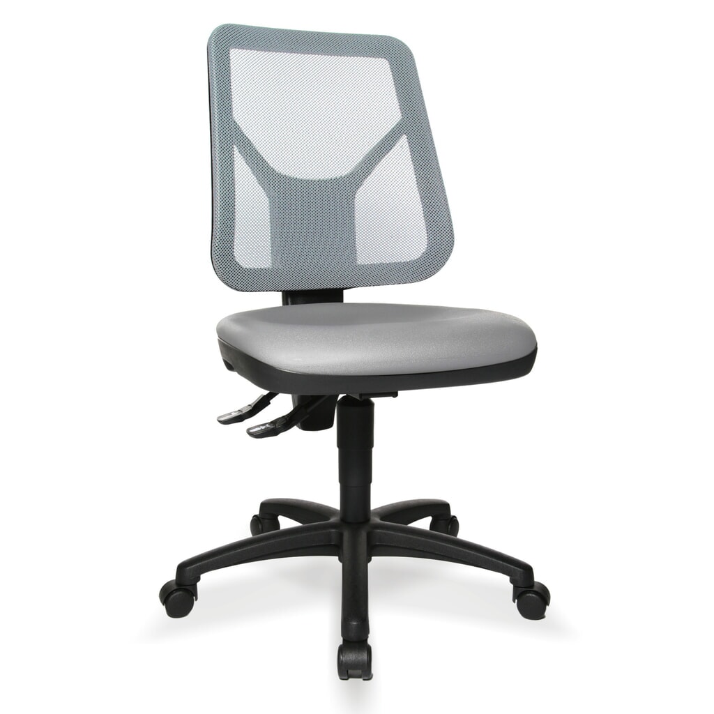 Chaise de travail pivotante Topstar® Tec 80 PK, hauteur d'assise 410--530 mm, dossier en mesh, roulettes, noir N° de l'image du produit 2 : Chaise de travail pivotante Topstar® Tec 80 PK, hauteur d'assise 410--530 mm, dossier en mesh, roulettes, noir