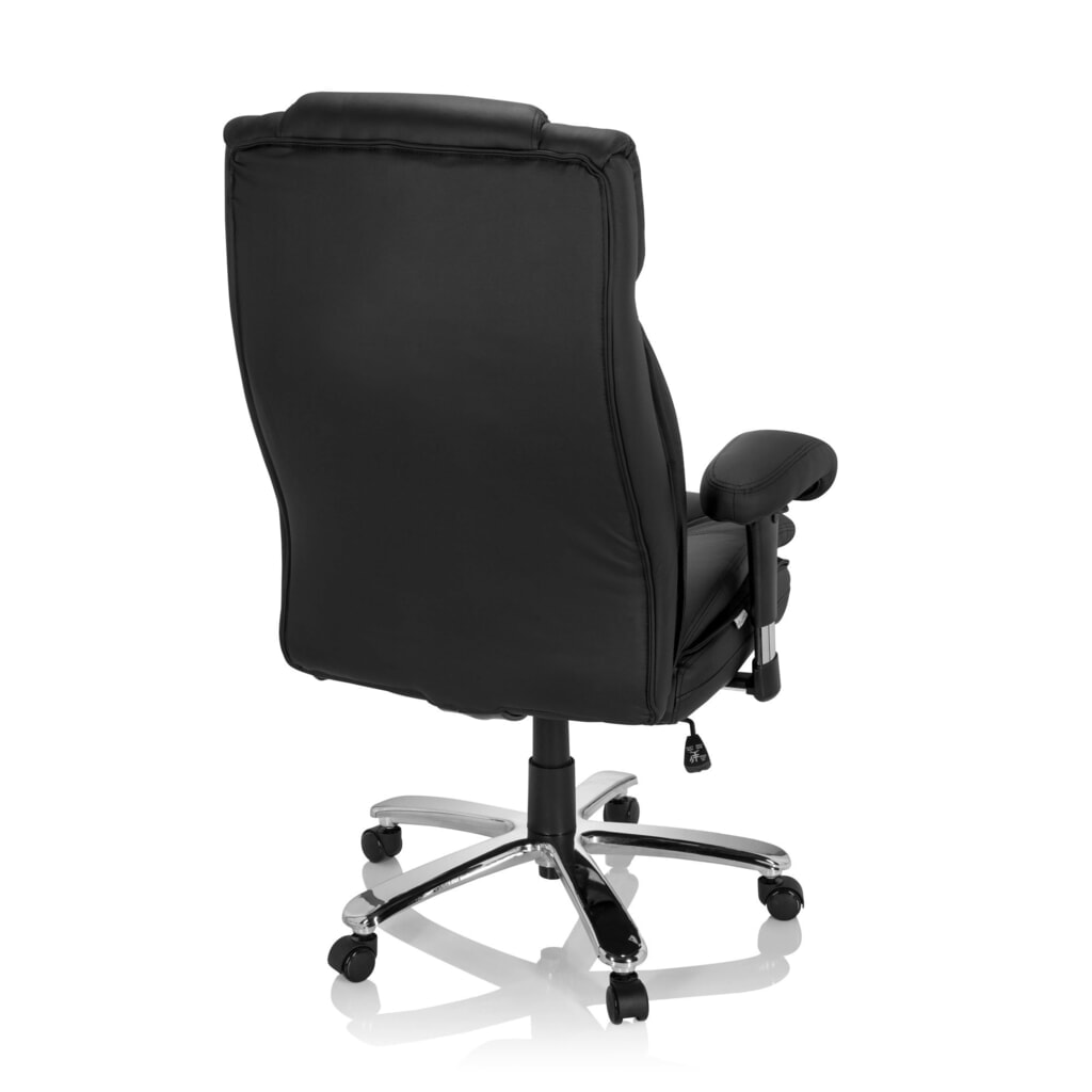 Siège pour personne forte / siège de bureau hjh OFFICE BUILDER XXL I PU similicuir, noir N° de l'image du produit 5 : Siège pour personne forte / siège de bureau hjh OFFICE BUILDER XXL I PU similicuir, noir