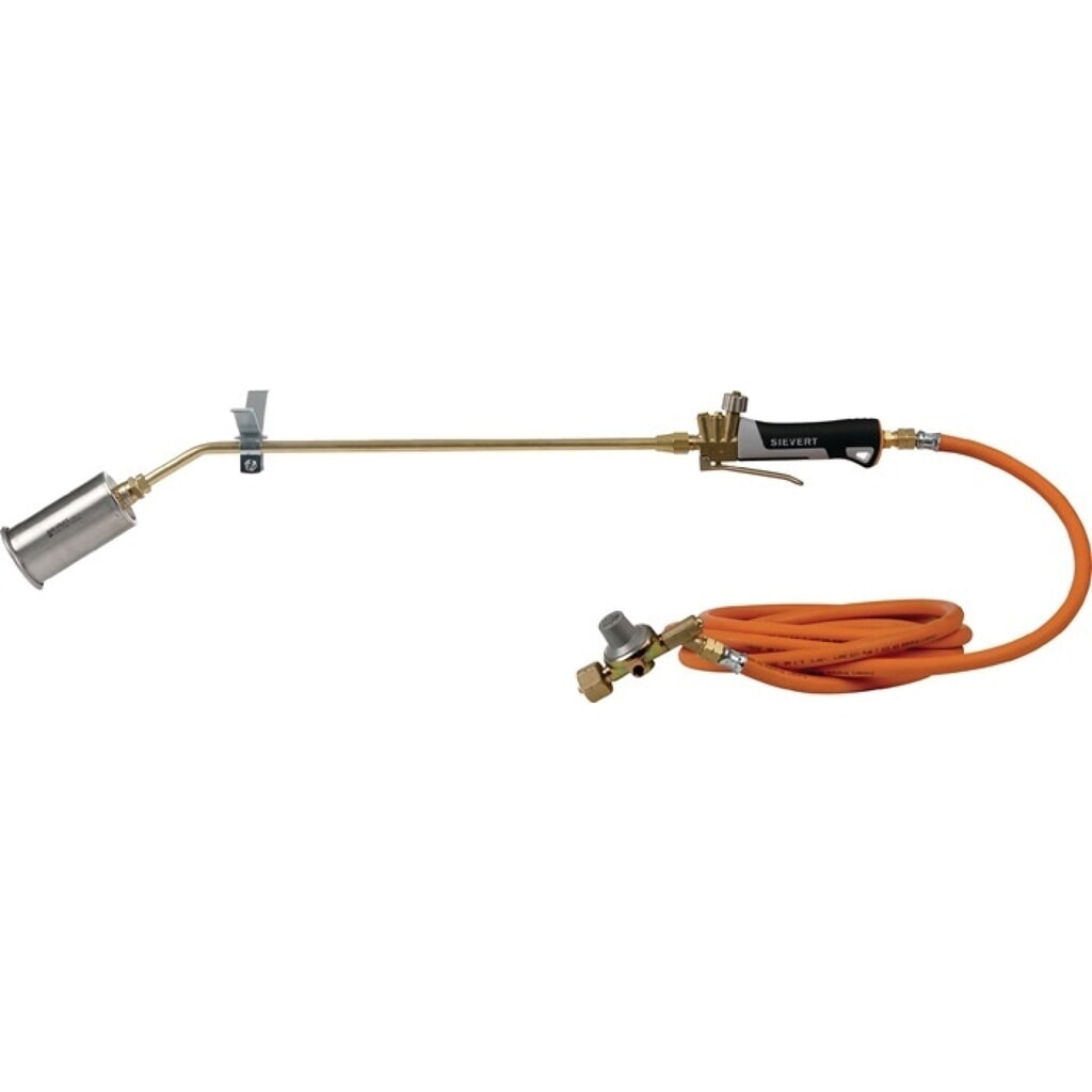 Illustration du produit: SIEVERT Propananwärmbrennerset HBS 3460-60/850 mm, 5 m, mit Druckminderer manuelle Zündung