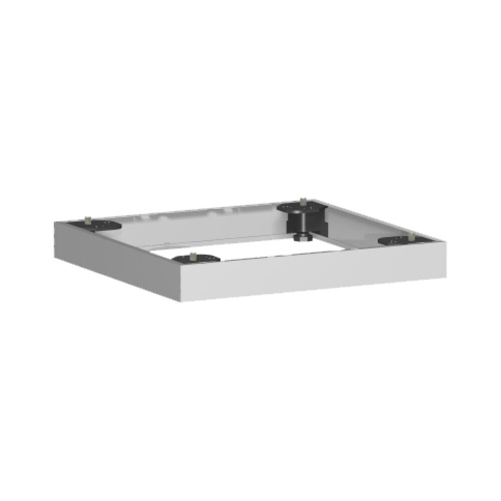 Illustration du produit: Socle métallique pour armoires de bureau Profi, l x p 50 x 400 mm, argenté