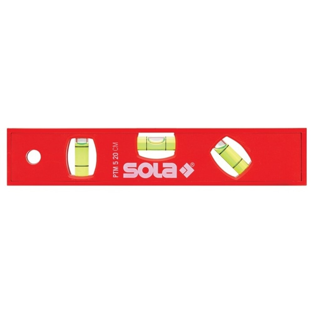 Illustration du produit: SOLA Torpedowasserwaage PTM 5, ABS Kunststoff rot, 20 cm, 1,50 mm/m Magnet