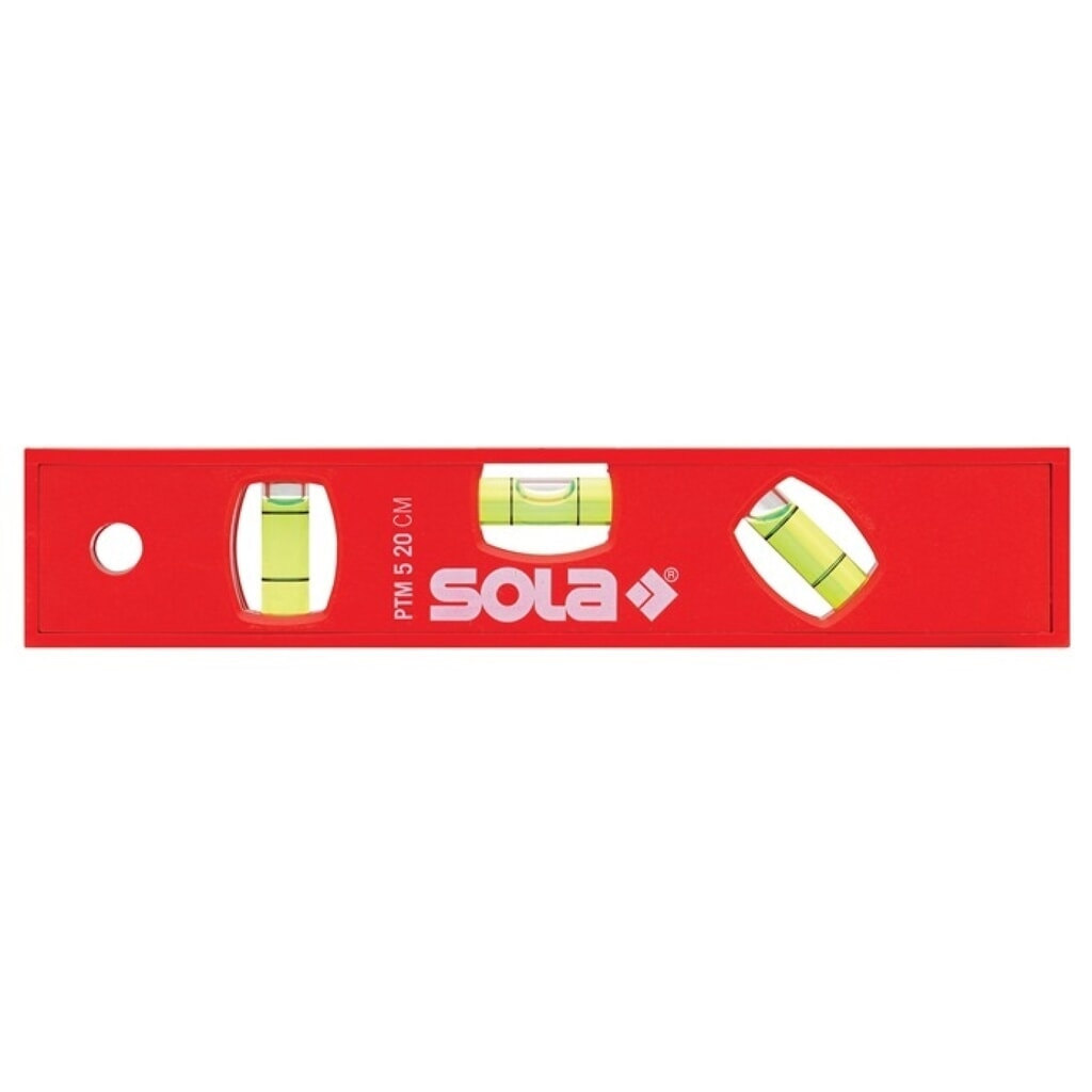 SOLA Torpedowasserwaage PTM 5, ABS Kunststoff rot, 20 cm, 1,50 mm/m Magnet Illustration du produit: SOLA Torpedowasserwaage PTM 5, ABS Kunststoff rot, 20 cm, 1,50 mm/m Magnet
