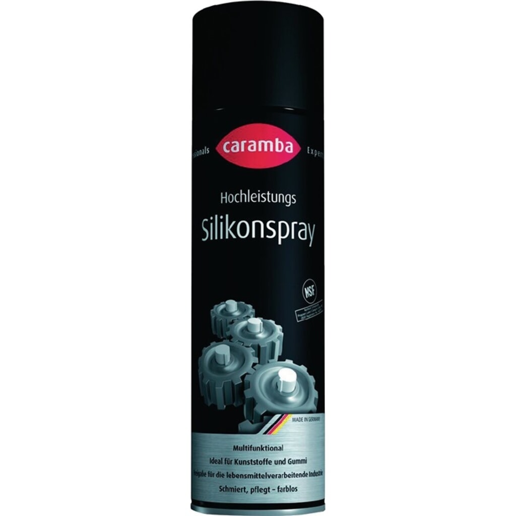 Spray de silicone haute performance incolore NSF H2 500 ml bombe aérosol CARAMBA Illustration du produit: Spray de silicone haute performance incolore NSF H2 500 ml bombe aérosol CARAMBA