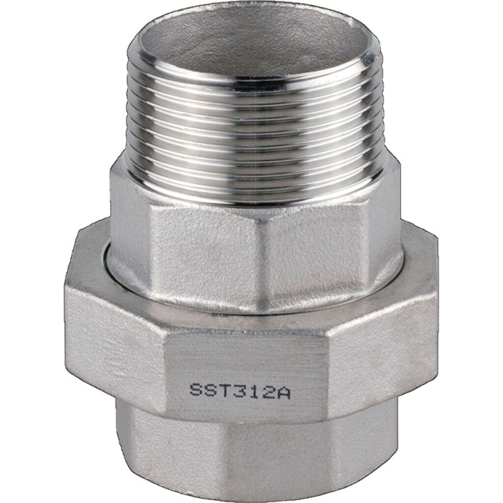 Illustration du produit: SPRINGER Verschraubung EN 10226-1, 312A, konisch dichtend, NPS=1 ″, L 68 mm L1=17 mm L2=19 mm