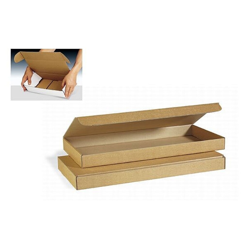 N° de l'image du produit 2 : Emballage découpé, brun, 500 x 240 x 48 mm, Fefco 0421, (emballage clavier)