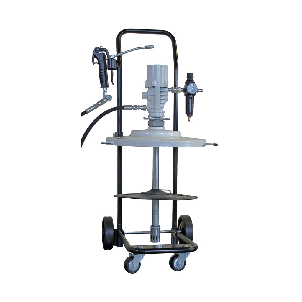 Appareil de graissage pneumatique SAMOA PM pour bidon en plastique de 15/18 kg avec Ø 260-290 mm Illustration du produit: Appareil de graissage pneumatique SAMOA PM pour bidon en plastique de 15/18 kg avec Ø 260-290 mm
