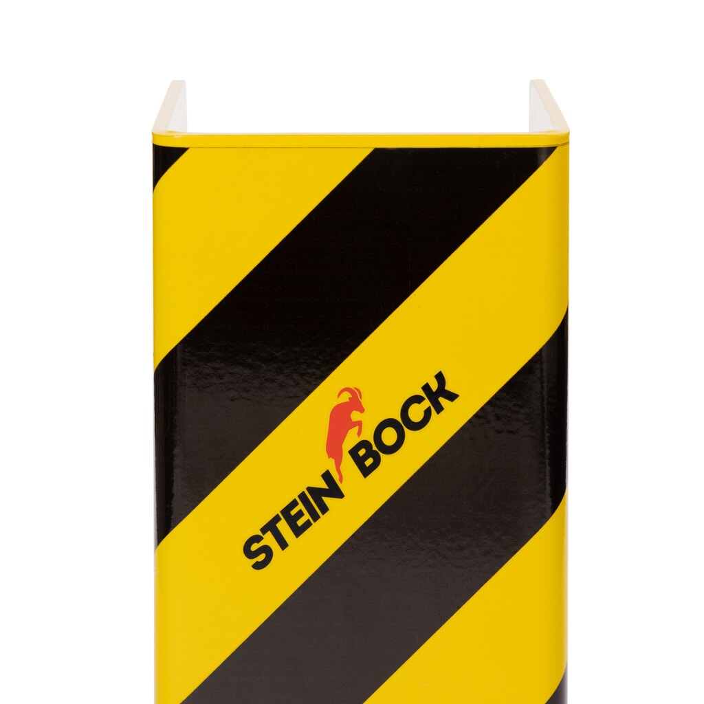 N° de l'image du produit 3 : Coin de protection en acier Steinbock® SAW-1, profilé en U, épaisseur 6 mm, hauteur 800 mm