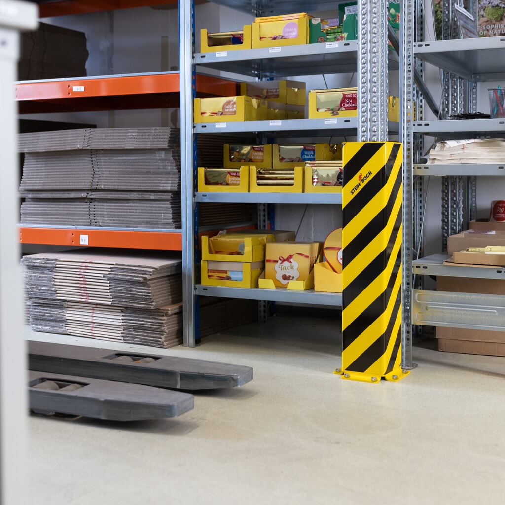 N° de l'image du produit 8 : Coin de protection en acier Steinbock® SAW-1, profilé en U, épaisseur 6 mm, hauteur 800 mm