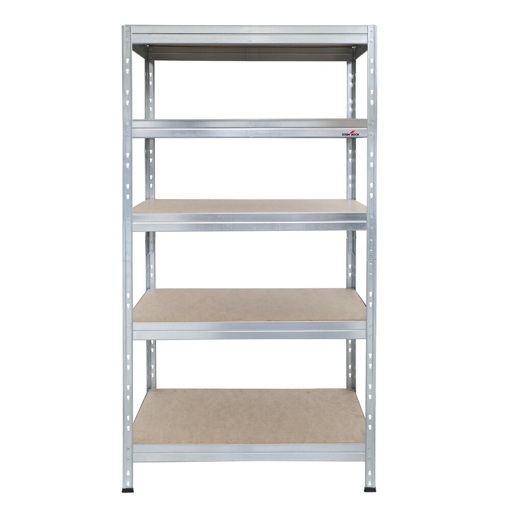 N° de l'image du produit 7 : Steinbock® Rayonnage à tablettes Rivet 1 galvanisé, charge par tablette 250 kg, HxlxP 1 800 x 900 x 450 mm