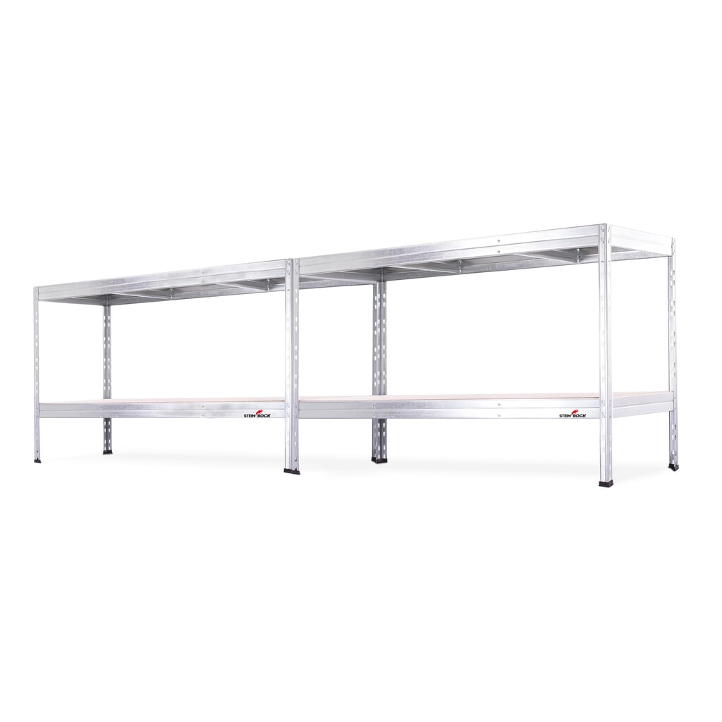 Steinbock® Weitspannregal, Fachlast 250 kg, HxBxT 1.800 x 1.600 x 600 mm N° de l'image du produit 6 : Steinbock® Weitspannregal, Fachlast 250 kg, HxBxT 1.800 x 1.600 x 600 mm