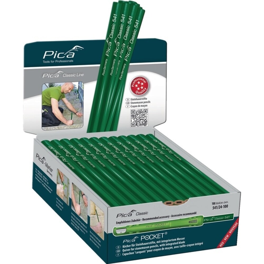 N° de l'image du produit 2 : Steinhauerstift Classic 541 L.30cm 10H ungespitzt PICA