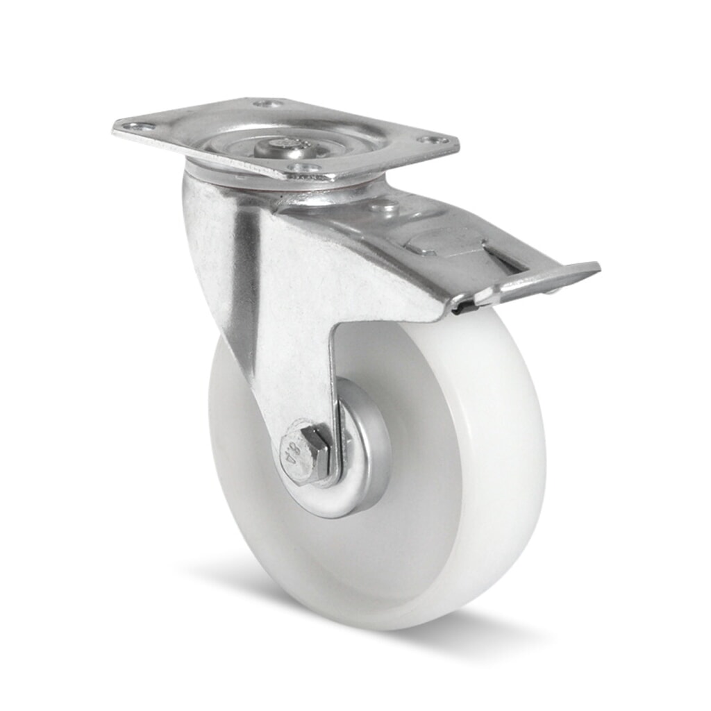Supplément pour jeu de roues facultatifs, polypropylène Ø 125 mm, pour un déplacement silencieux N° de l'image du produit 2 : Supplément pour jeu de roues facultatifs, polypropylène Ø 125 mm, pour un déplacement silencieux