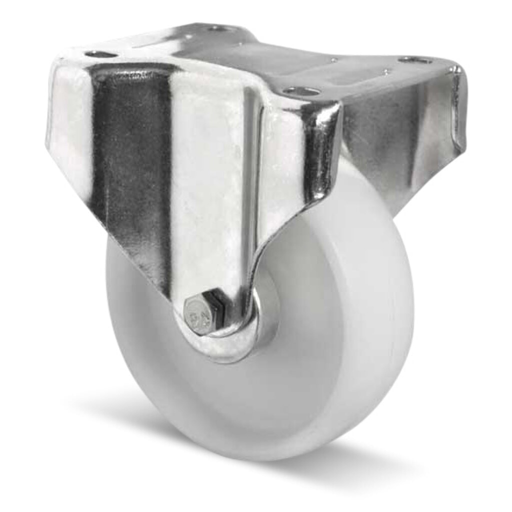 Supplément pour jeu de roues facultatifs, polyamide Ø 108 mm, pour une utilisation en milieu réfrigéré Illustration du produit: Supplément pour jeu de roues facultatifs, polyamide Ø 108 mm, pour une utilisation en milieu réfrigéré