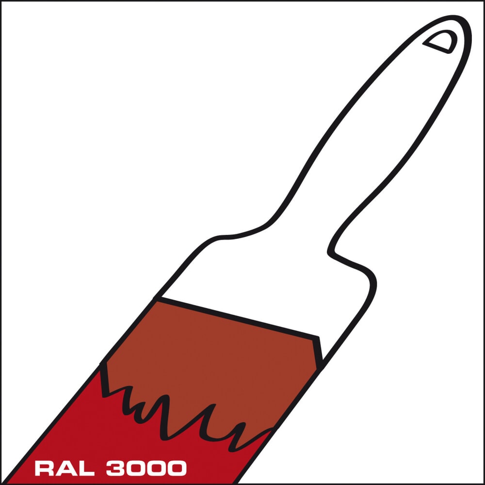 Illustration du produit: Supplément peinture parois extérieures pour conteneur pour matières dangereuses WGK 1-3, HxlxP 2 520 x 2 100 x 1 140 mm, rouge feu