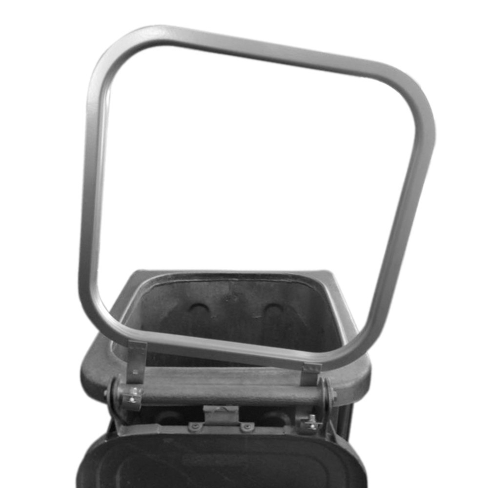 N° de l'image du produit 3 : Support à sacs poubelle pour poubelle en tôle d’acier galvanisée à chaud, 240 litres