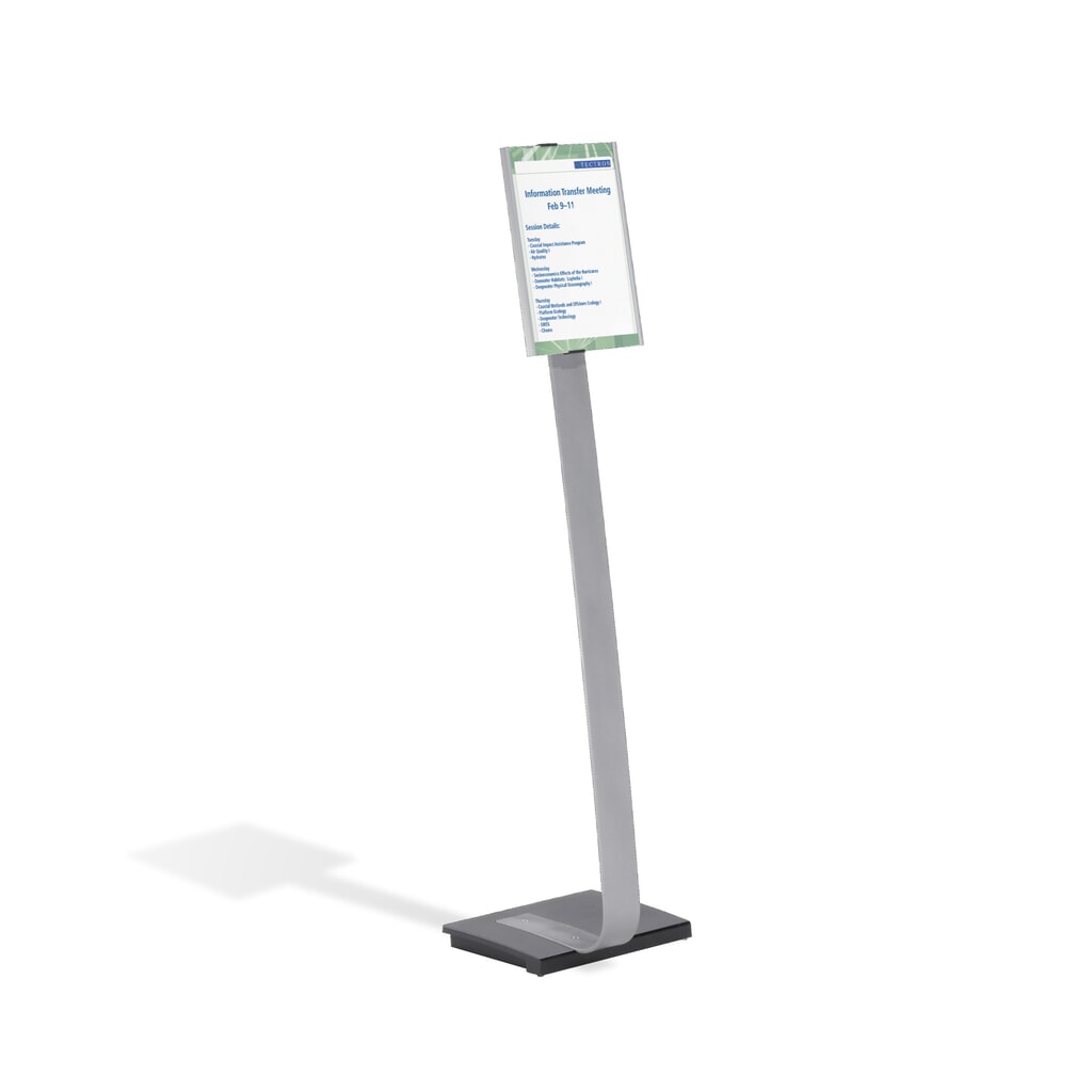 Support au sol DURABLE Info Sign avec tableau en aluminium, DIN A4 N° de l'image du produit 1 : Support au sol DURABLE Info Sign avec tableau en aluminium, DIN A4