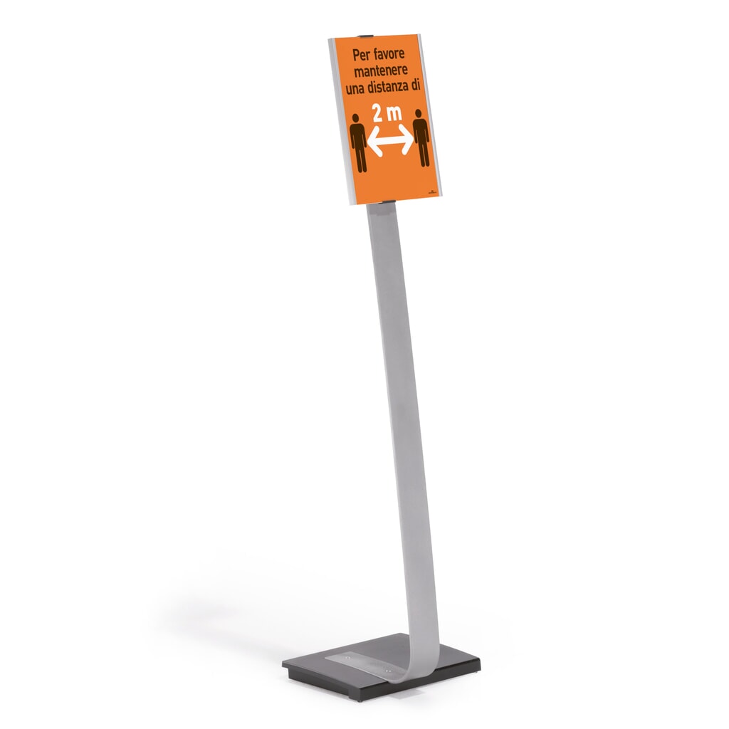 N° de l'image du produit 4 : Support au sol DURABLE Info Sign avec tableau en aluminium, DIN A4