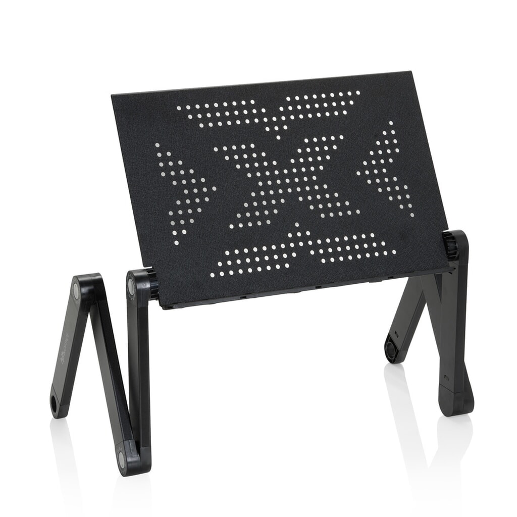 Support de bureau assis/debout hjh OFFICE VM-SA II rabattable aluminium, noir N° de l'image du produit 3 : Support de bureau assis/debout hjh OFFICE VM-SA II rabattable aluminium, noir