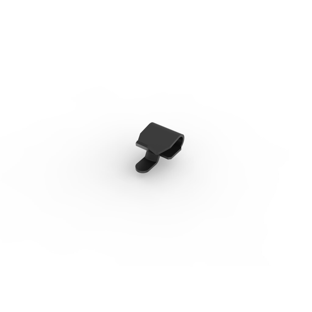 Support de tablette pour rayonnage à tablettes META, galvanisé, noir Illustration du produit: Support de tablette pour rayonnage à tablettes META, galvanisé, noir