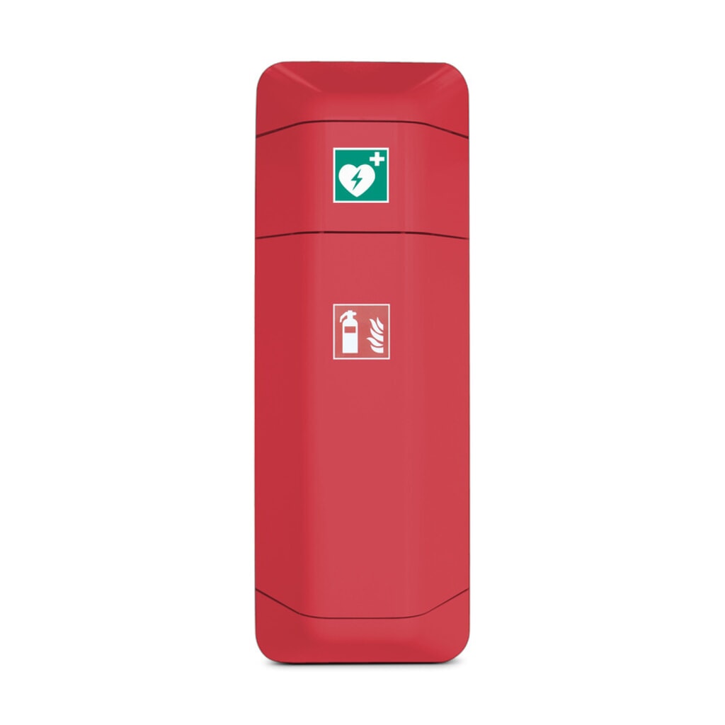 Illustration du produit: Support de trousse de premiers secours pour armoire de stockage d’extincteur, rouge